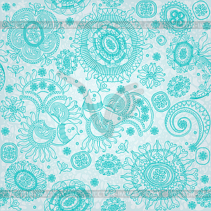 Pattern seamless birds - vector clip art