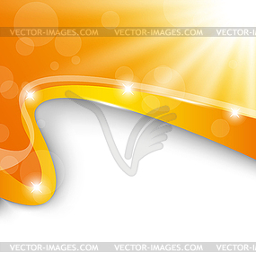 Abstract background with sun light rays - vector image