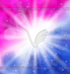 Abstract background with lens flare - vector image