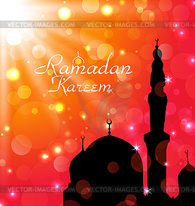 Celebration card for Ramadan Kareem - vector EPS clipart