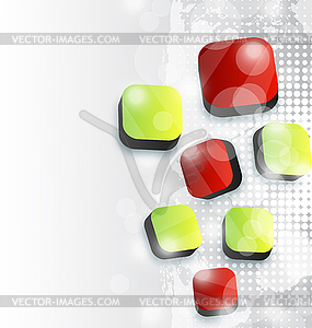 Abstract squares background for your advertise card - vector clip art