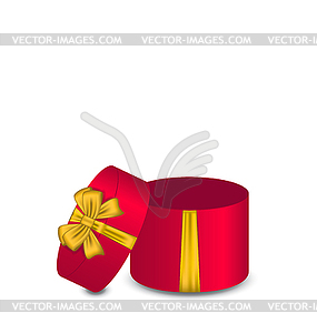 Open gift box - vector image