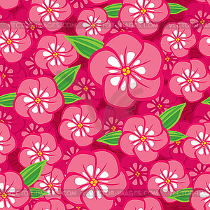 Flower seamless pattern - royalty-free vector image