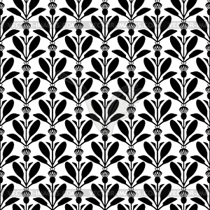 Flower seamless pattern - vector clipart