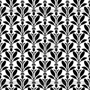 Flower seamless pattern - vector clipart