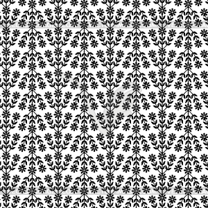 Flower seamless pattern - vector image
