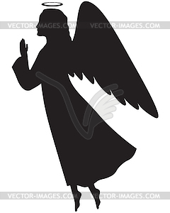 Christmas angel - royalty-free vector clipart