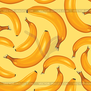 Bananas seamless pattern - vector clip art