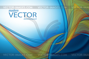 Wavy lines with copy space. - royalty-free vector clipart