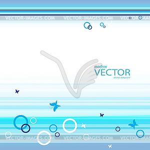 Floral abstract summer template - vector image