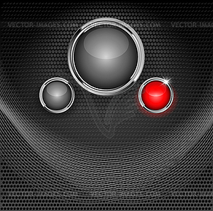 Background with web buttons - vector clipart
