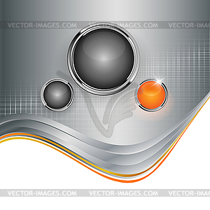 Background with web button - vector image
