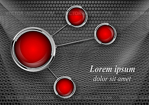 Background with web buttons - vector clipart