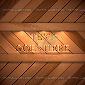 Wooden template - vector clip art