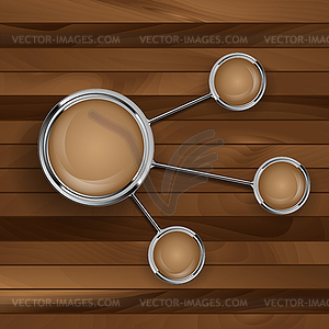 Wooden template - vector image