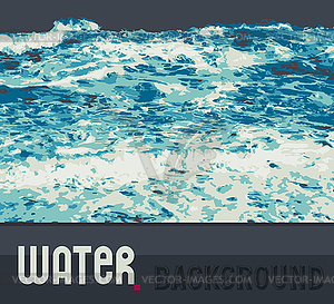 Abstract water background - vector clipart