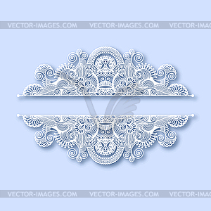 Ornate greeting card, christmas decoration - vector clip art