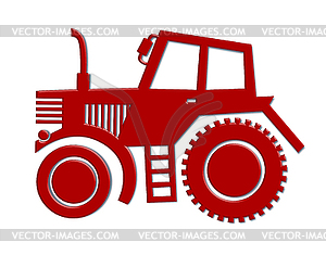 Tractor car icon - vector image