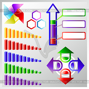 Infographic element set, - vector clipart