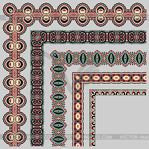 Floral vintage frame design - vector image