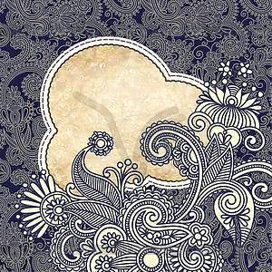 Vintage ornamental template - vector clipart