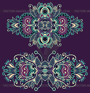 Ornamental floral adornment - vector EPS clipart