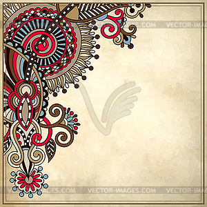 Ornamental floral pattern - vector clipart