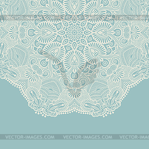 Ornamental template with circle floral background - vector clip art