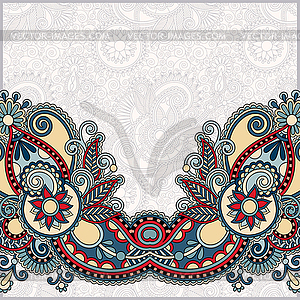 Ornamental floral pattern with place for your - vector clip art