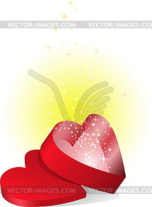 Red shiny box - vector clip art