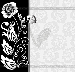 Asymmetrical black and white background - vector clip art