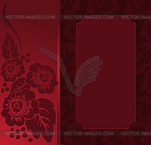 Red frame - vector clipart