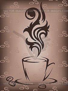 Чашка с кофе - клипарт в формате EPS