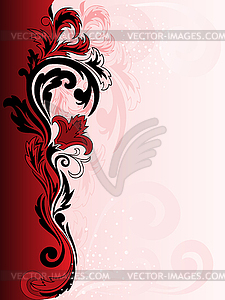 Red ornament - royalty-free vector clipart