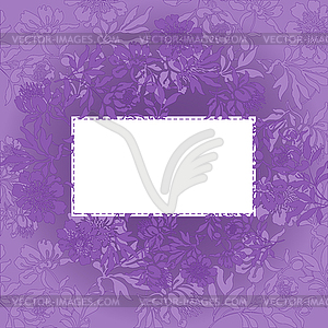 Purple floral background - vector clipart