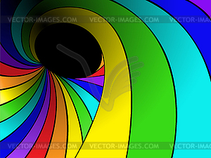 Rainbow swirl - vector clipart / vector image