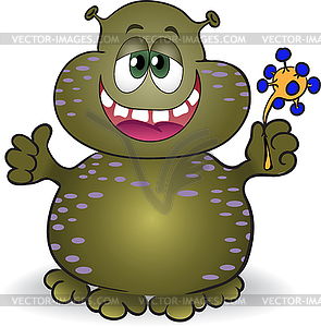 Dappled fat creature - vector image