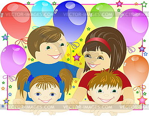 Family Holiday - vector clip art