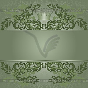Green vintage background - vector clipart