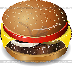 Cheeseburger - vector image