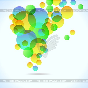 Abstract colorful background with circles for your - royalty-free vector clipart