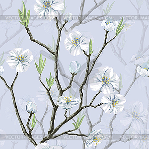 Seamless floral pattern - vector image