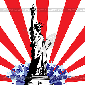 Statue liberty - vector image