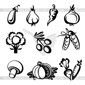 Vegetablec set - vector image