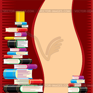 Книги - векторный эскиз