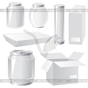 Packing containers - vector clipart