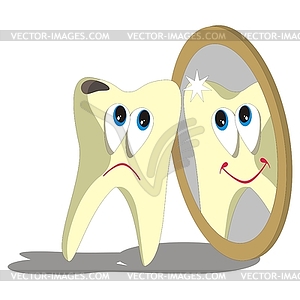 Tooth cartoon set 00 - vector image