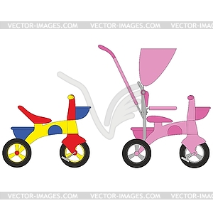 Велосипед набор 0 - изображение векторного клипарта