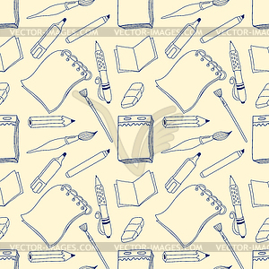 Notes seamless pattern - vector clip art