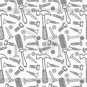 Drawing and painting tools seamless pattern hand Vector Image